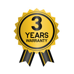 3 Year Warranty Badge Graphic