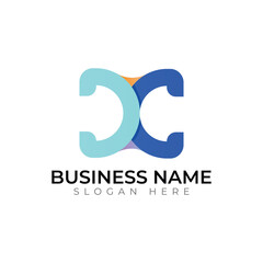 X  letter abstract typography creative logo design