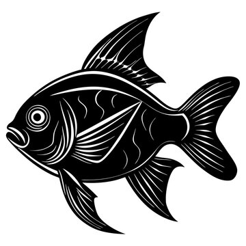 lookdown fish silhouette