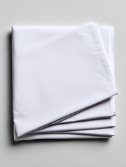Fresh white sheets stacked neatly, perfect for commercial, product, graphy use