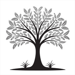 Fototapeta premium vector tree silhouette