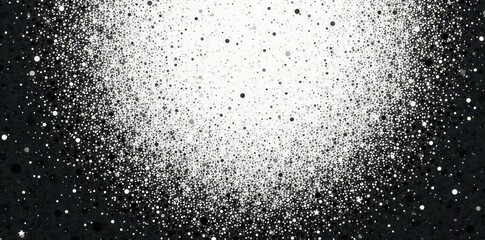 Fototapeta premium Grunge halftone gradient Black & white sand texture Retro pixel art , illustration, grit