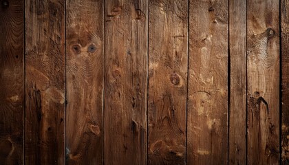 Obraz premium texture of faded wooden or plywood brown wall with cracks, streaks and stains- 67728