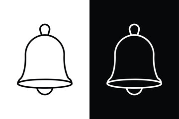 Bell icon vector on White Background ,Vector Art Illustration on white background.