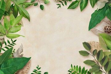 A leaf-framed template perfect for eco-friendly campaigns, sprouting sustainability messages with flair!