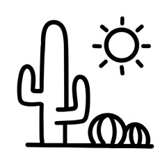 Desert icon illustration