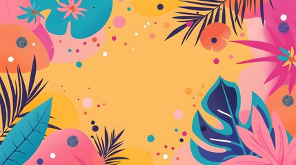 Vibrant summer festival template with playful designs, perfect for dynamic event invitations.