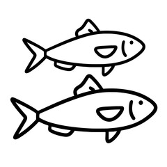 vector illustration of a fish