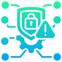 Obraz premium Cybersecurity Icon