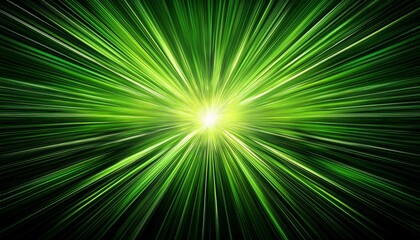 green abstract starburst background