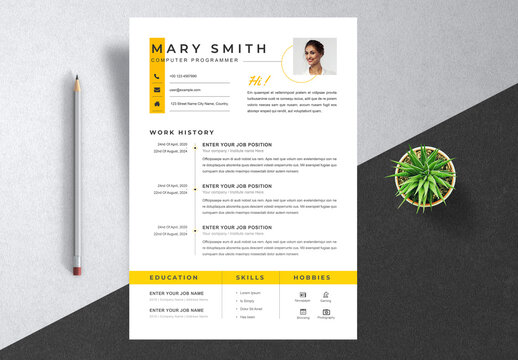 Clean Resume Layout