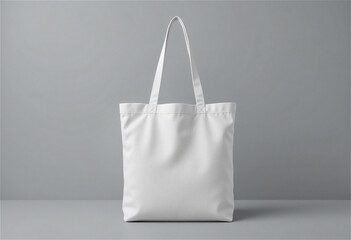 blank white Canvas Tote Bag Mockup