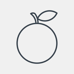 Icon orange. Chinese New Year celebration elements. Icons in line style. Good for prints, posters, logo, party decoration, greeting card, etc.