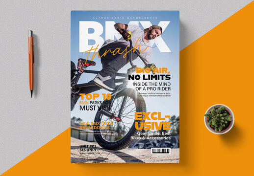 Creative Sports Magazine Cover Design