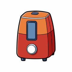 vector illustration of an air fryer