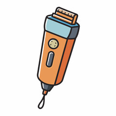 electric shaver isolated on white