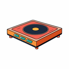 induction cooktop isolated on white