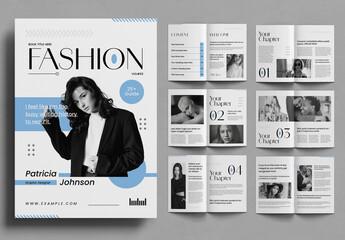 Minimal and Fashion Book Title Layout Design Template