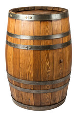 Obraz premium wooden barrel on white
