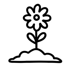 spring icon decoration illustration