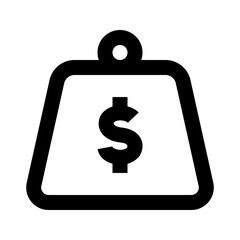 Debt Icon. Debt, Loan, Credit, Liability, Obligation, Borrowing, Interest, Installment. Vector Icon Illustration