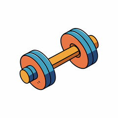 dumbbells isolated on white
