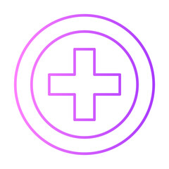 Obraz premium health care gradient icon