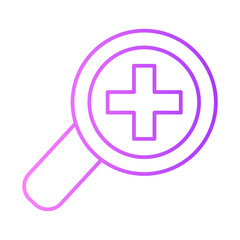 Obraz premium medical analysis gradient icon