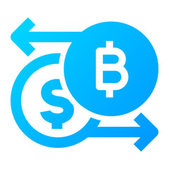 Fototapeta premium Exchange Icon. Exchange, Trade, Swap, Transfer, Convert, Currency, Transaction, Rate. Vector Icon Illustration