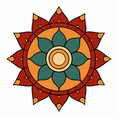 mandala on white