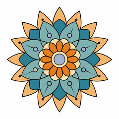 vector illustration of a mandala