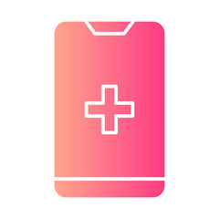 Obraz premium online medical gradient icon