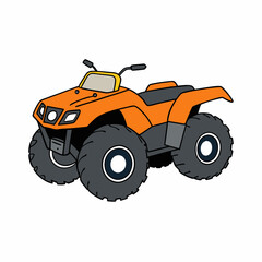 atv isolated on white