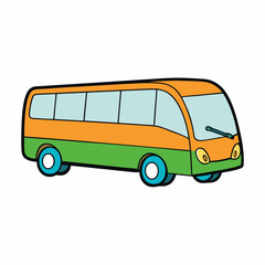 vector illustration of a bus
