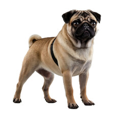 Obraz premium pug dog isolated on white
