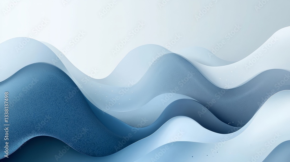 Poster elegant smooth data stream transition with flowing lines, soft gradients in blue and gray tones, mod
