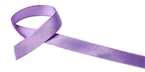 purple ribbon awareness symbol

