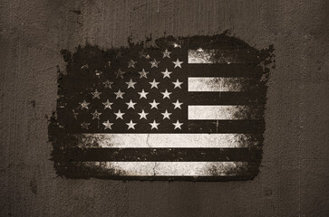 Grunge USA Flag background texture