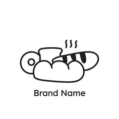 Various bread hand drawn logo