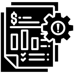 Crisis Management icon in Glyph Style. Simple Vector Design. Simple Vector Glyph Icon