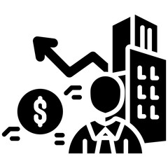 Success icon in Glyph Style. Simple Vector Design. Simple Vector Glyph Icon