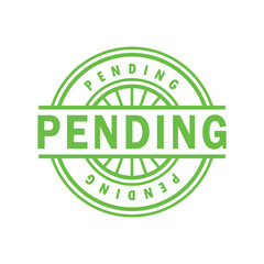 pending rubber stamp, icon, flat, design, vector, illustrations, education, style, trendy, collections