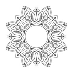 Coloring Bliss Flower Mandala Design Pages