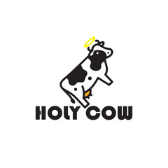 cow logo design ready eps 10 format 