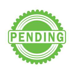 pending rubber stamp, icon, flat, design, vector, illustrations, education, style, trendy, collections