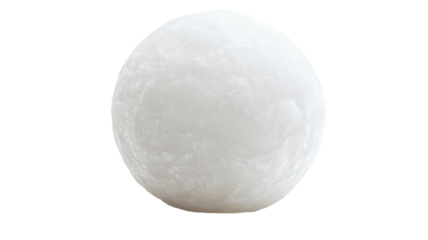 Full moon isolated on transparent background shining brightly in space