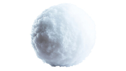 Fototapeta premium White fluffy sphere of clouds floating on transparent background