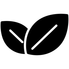 Leaves Solid Icon