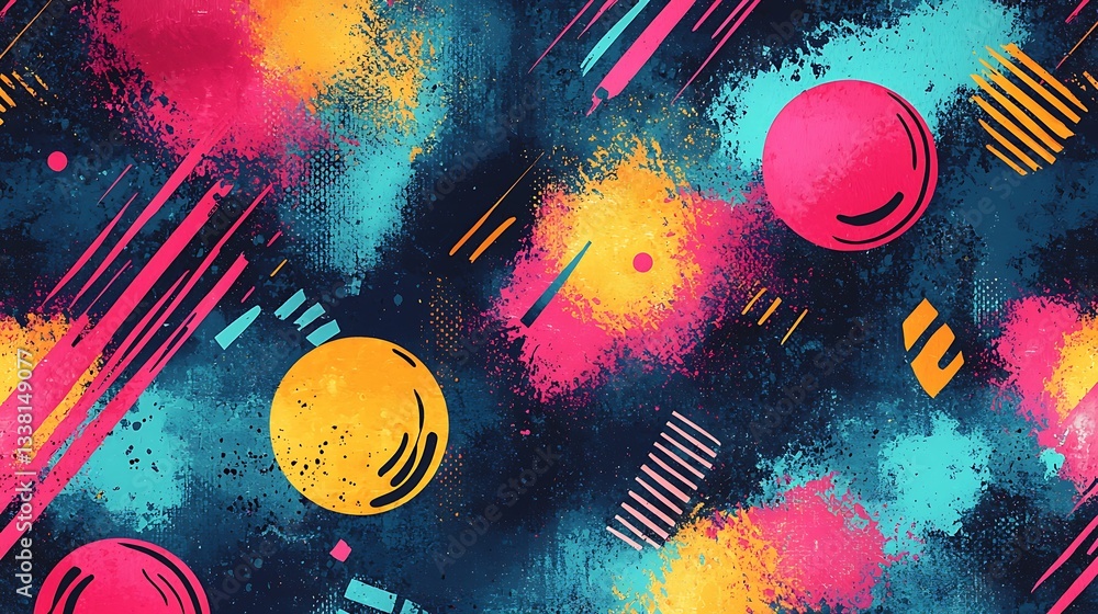 Poster abstract colorful geometric background texture