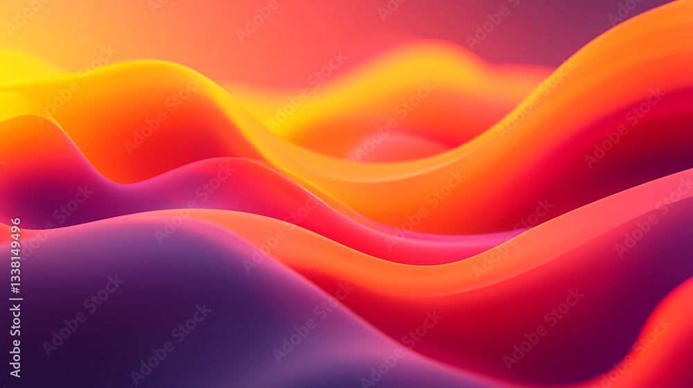 Poster abstract colorful waves background texture